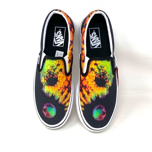 VANS Classic Slip On Stackform Black Multi Women Canvas Size Sneaker VN0A7Q5RBML - Picture 3 of 10